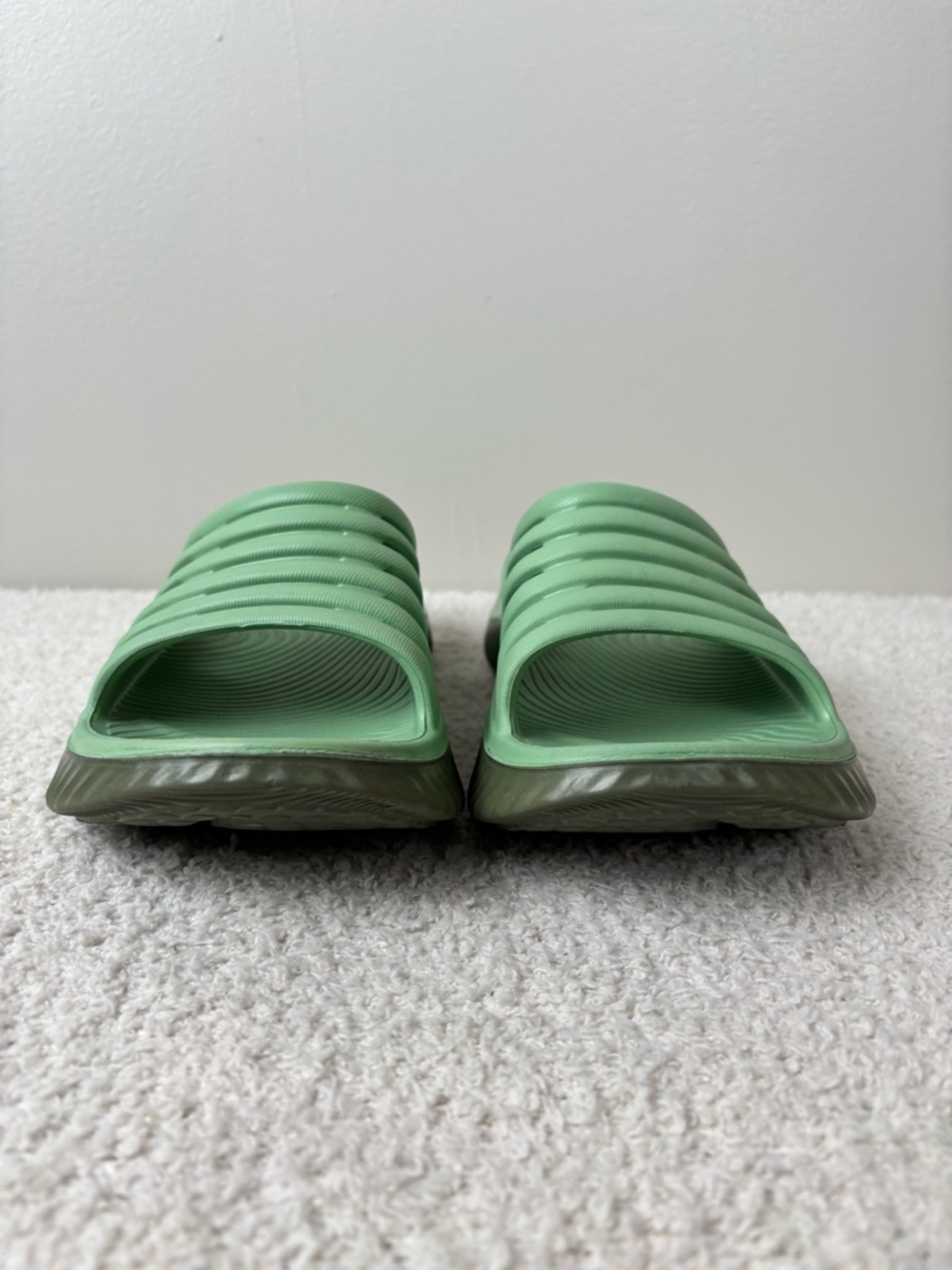 Kuailu Sandals Womens 10 Green Lightweight Recovery Platform Comfort Slides - Picture 7 of 11